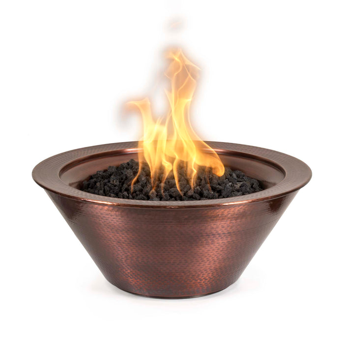 The Outdoor Plus - 24" Cazo Fire Bowl - Hammered Patina Copper