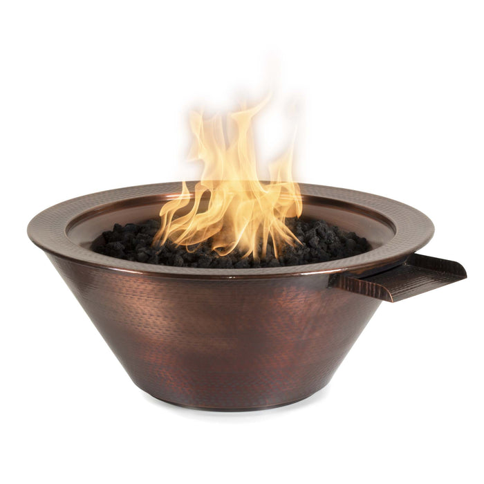 The Outdoor Plus - Cazo Fire & Water Bowl – Hammered Patina Copper