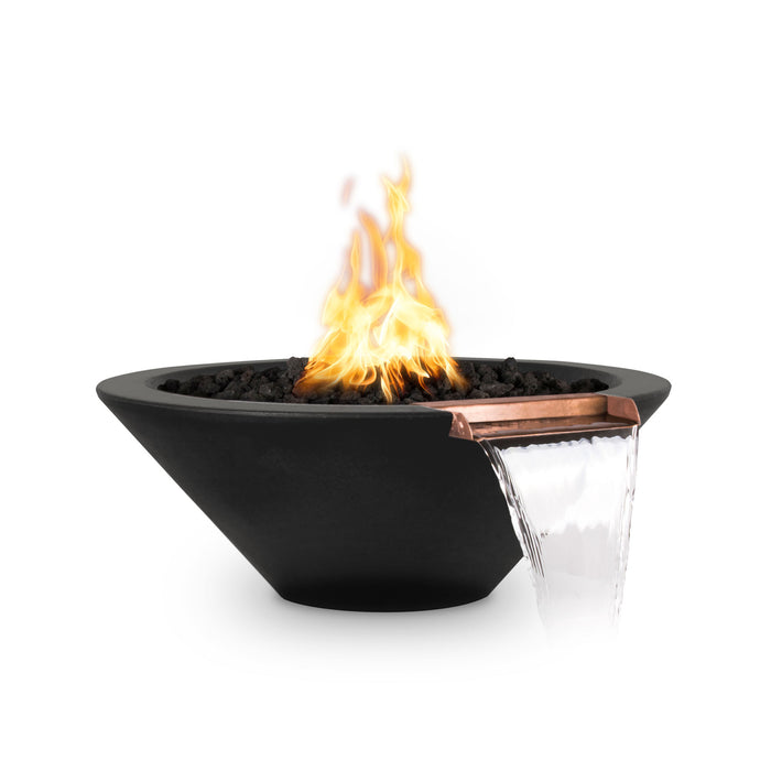 The Outdoor Plus - 24" Cazo Fire & Water Bowl - GFRC Concrete