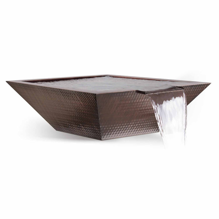 The Outdoor Plus - Maya Water Bowl – Hammered Patina Copper