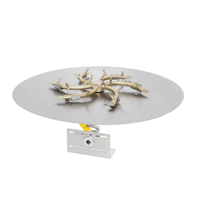 The Outdoor Plus - Round Flat Pan & Triple S - Brass Bullet Burner