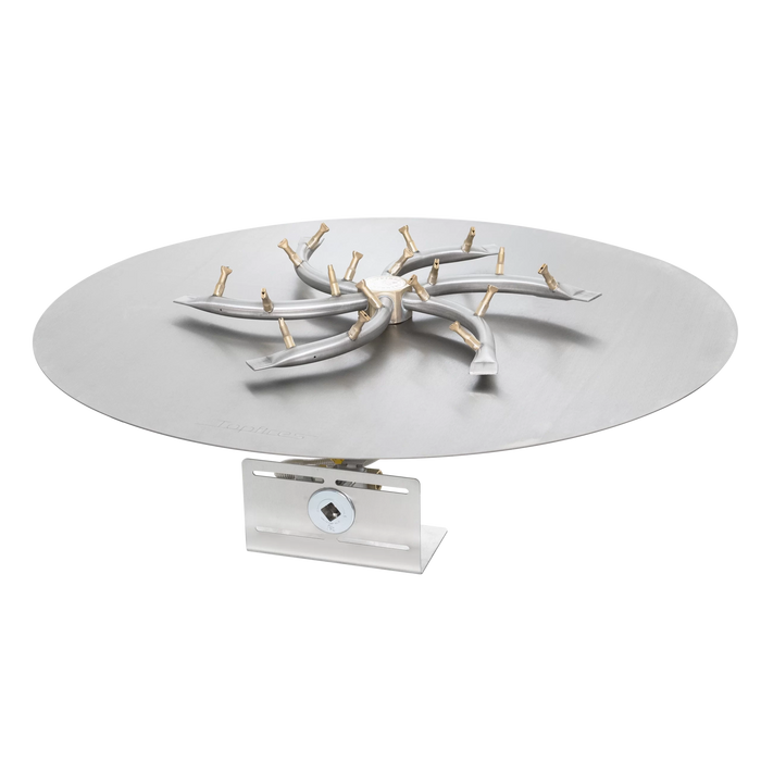 The Outdoor Plus - Round Flat Pan & Triple S - Stainless Steel Bullet Burner