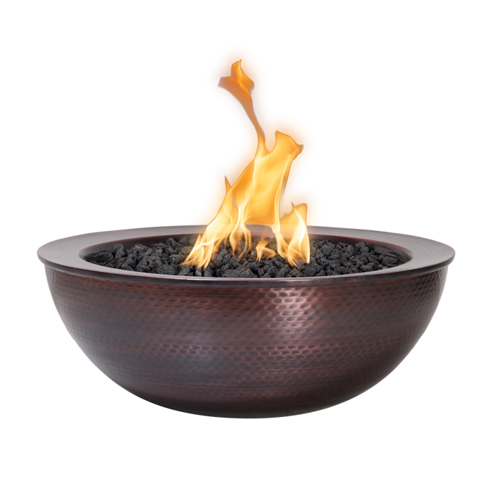The Outdoor Plus - 27" Sedona Fire Bowl - Hammered Patina Copper