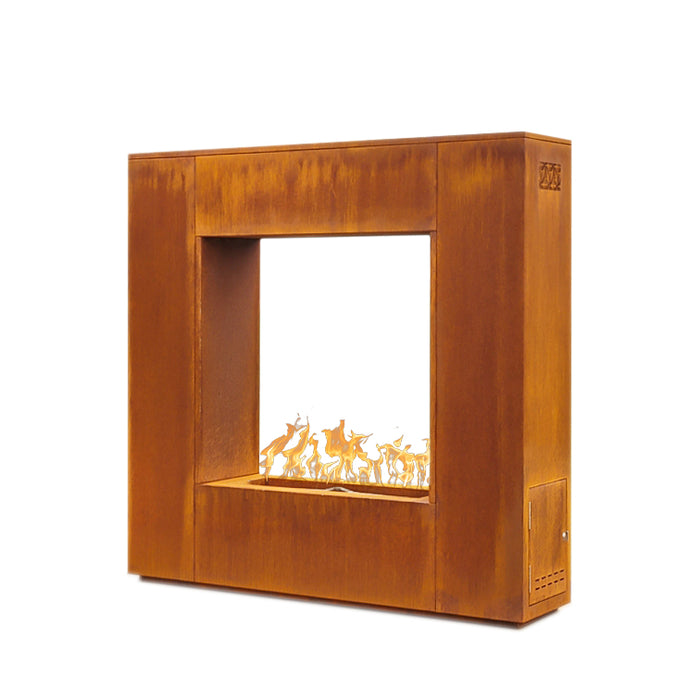 The Outdoor Plus - The Williams Fireplace - Corten Steel