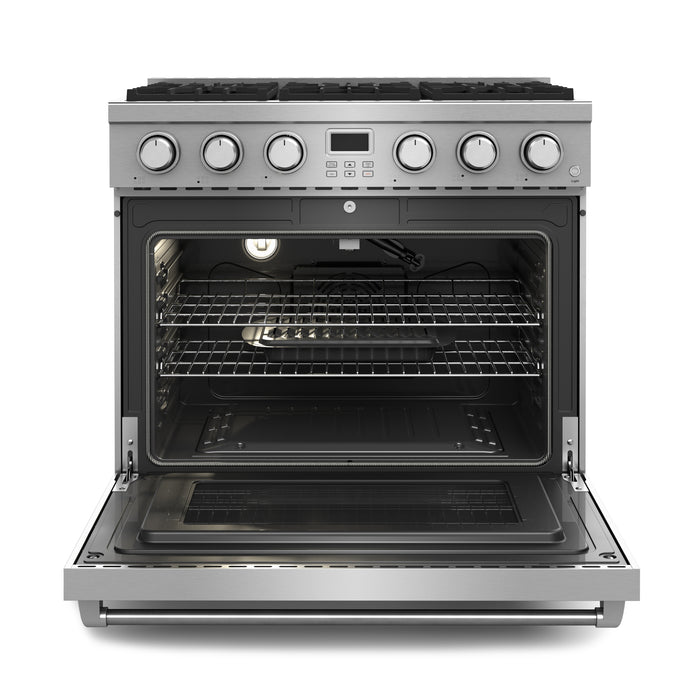 ARG36 - THOR Kitchen 36 Inch Contemporary Professional Gas Range in Stainless Steel