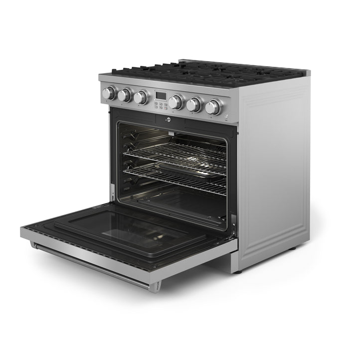 ARG36 - THOR Kitchen 36 Inch Contemporary Professional Gas Range in Stainless Steel