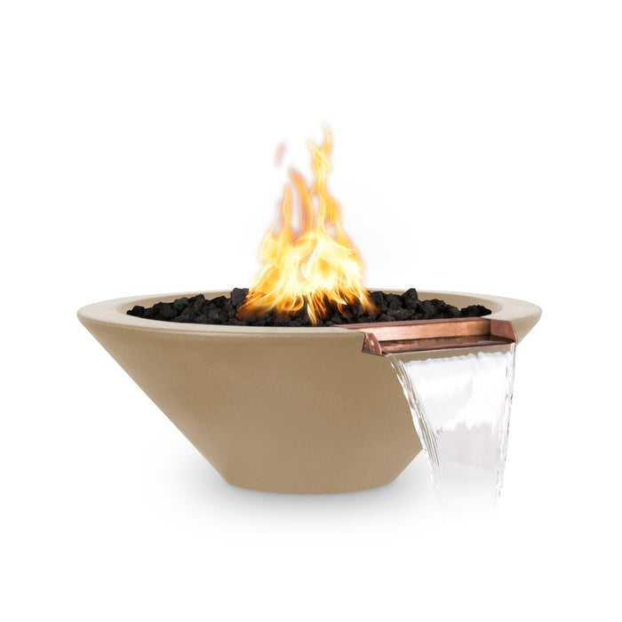 The Outdoor Plus - 48" Cazo Fire & Water Bowl - GFRC Concrete