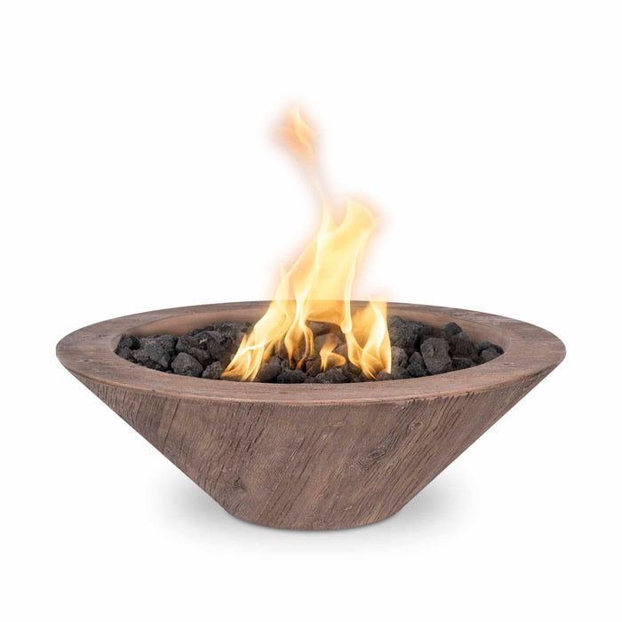 The Outdoor Plus - 24" Cazo Fire Bowl - GFRC Woodgrain