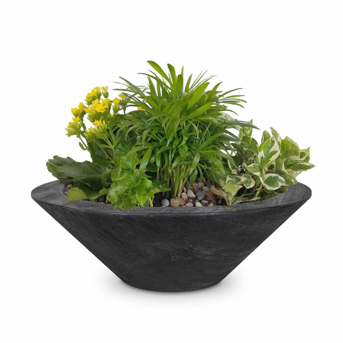 The Outdoor Plus - Cazo Planter Bowl - GFRC Wood Grain