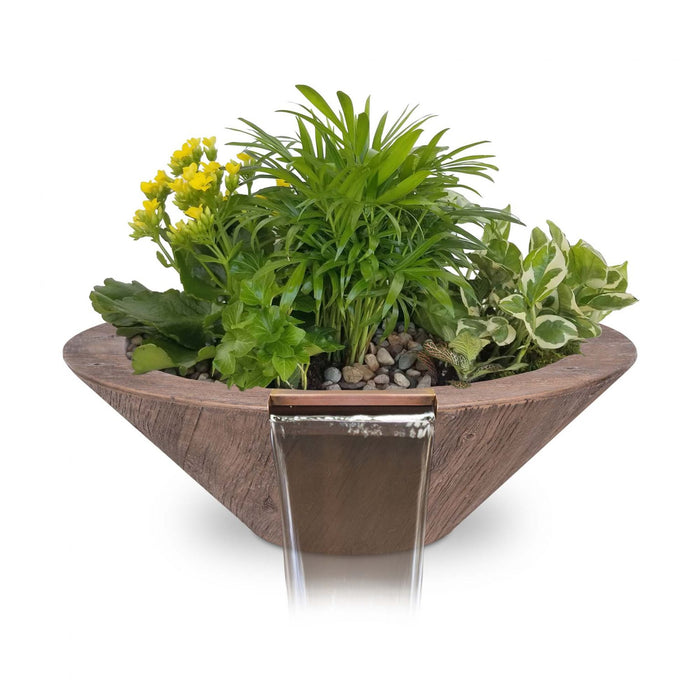 The Outdoor Plus - Cazo Planter & Water Bowl – GFRC Wood Grain
