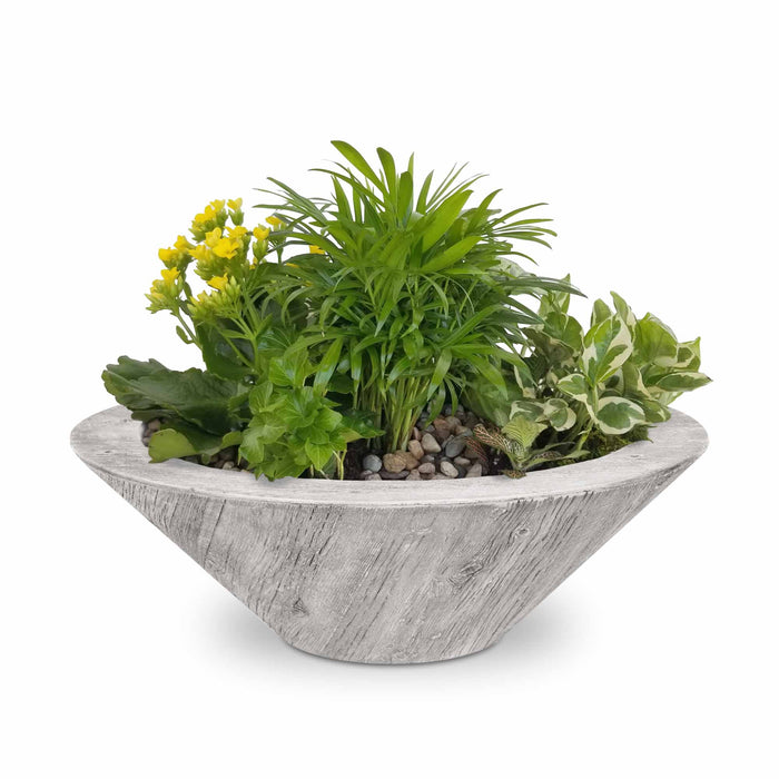 The Outdoor Plus - Cazo Planter Bowl - GFRC Wood Grain