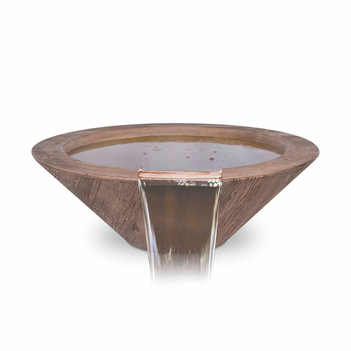 The Outdoor Plus - Cazo Water Bowl – GFRC Wood Grain