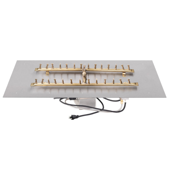 The Outdoor Plus - Rectangular Flat Pan & SS ‘H’ Bullet Burner - Stainless Steel