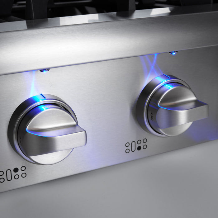 HRT4806U - THOR Kitchen 48 Inch Professional Gas Rangetop in Stainless Steel