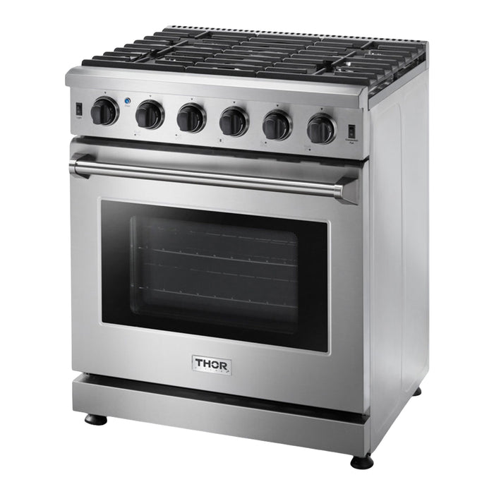 THOR Kitchen LRG3001U - 30 Inch Gas Range in Stainless Steel
