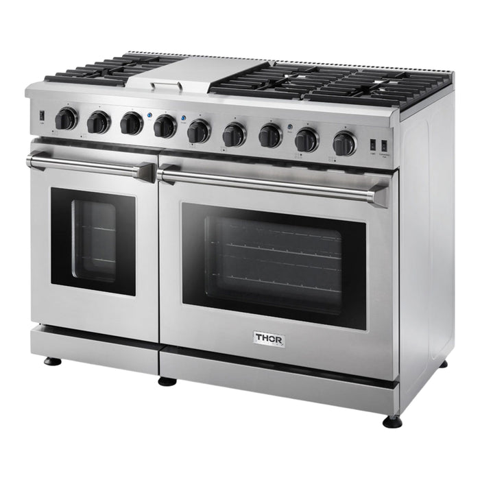 THOR Kitchen LRG4807U - 48 Inch Gas Range in Stainless Steel
