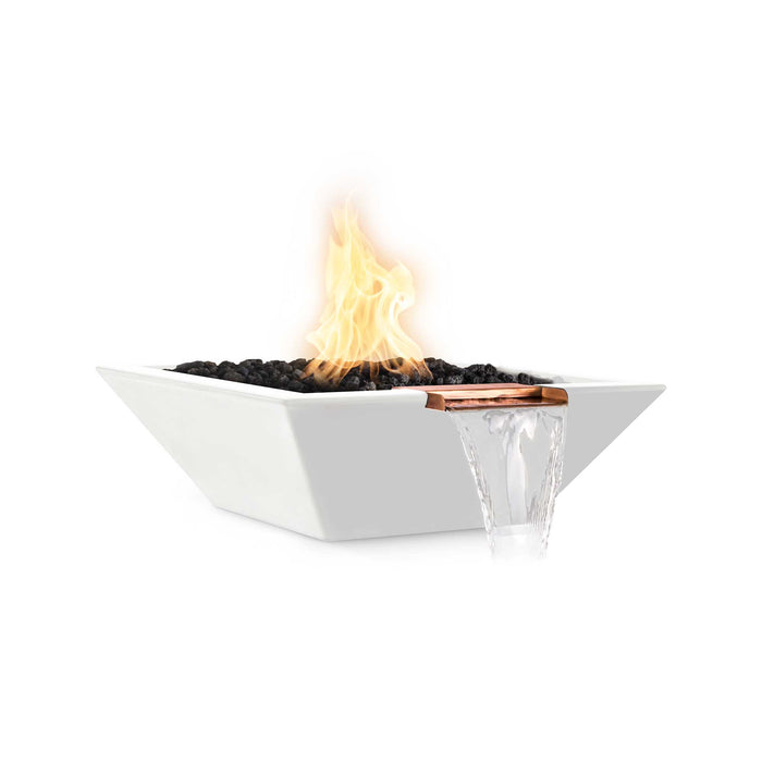 The Outdoor Plus - 24" Maya Fire & Water Bowl – GFRC Concrete