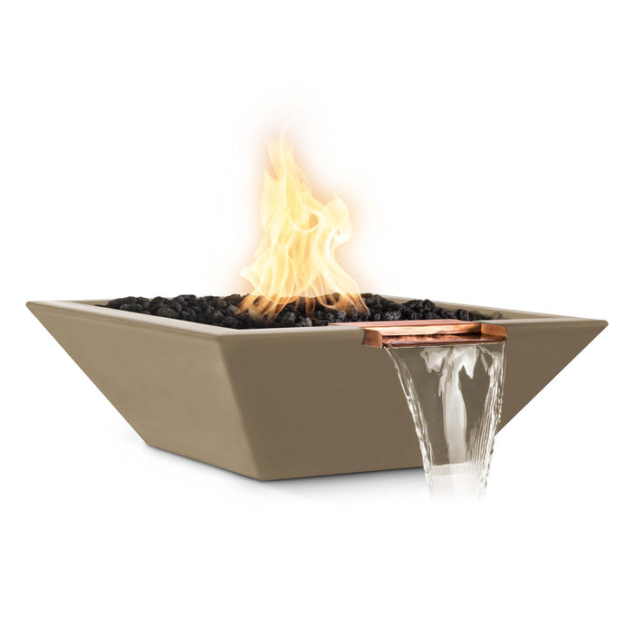 The Outdoor Plus - 24" Maya Fire & Water Bowl – GFRC Concrete