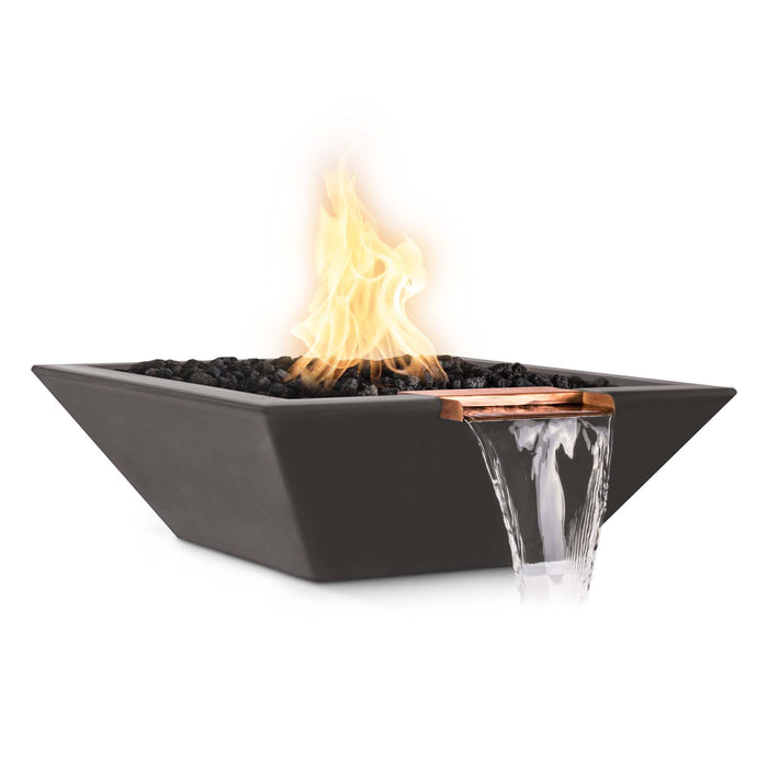 The Outdoor Plus - 24" Maya Fire & Water Bowl – GFRC Concrete