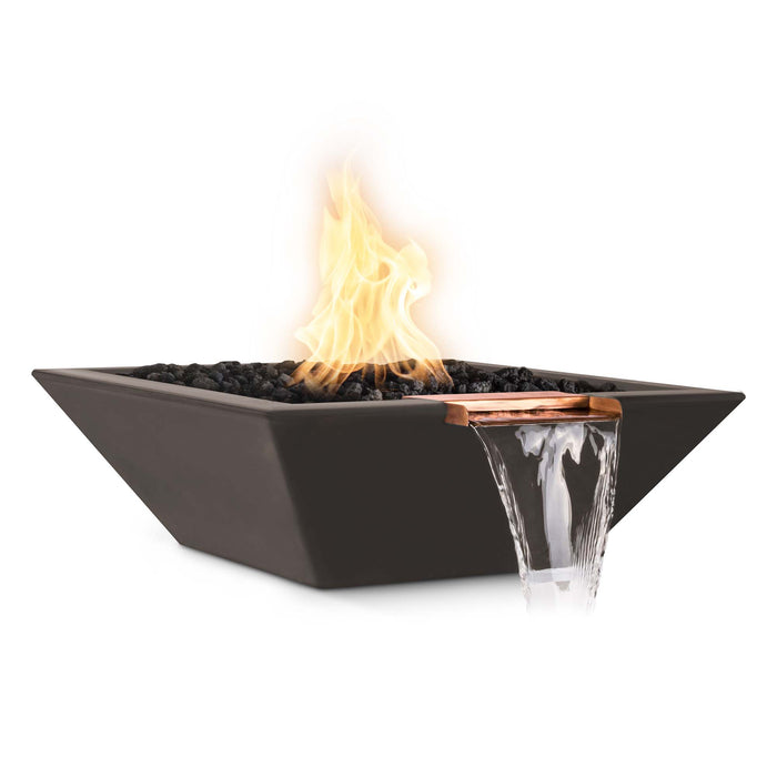 The Outdoor Plus - 24" Maya Fire & Water Bowl – GFRC Concrete