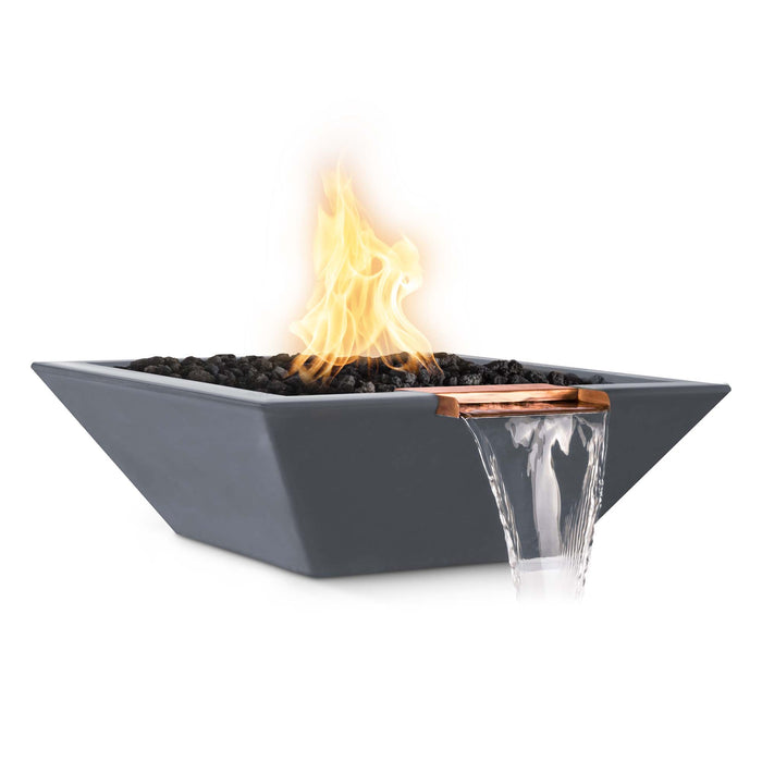 The Outdoor Plus - 24" Maya Fire & Water Bowl – GFRC Concrete
