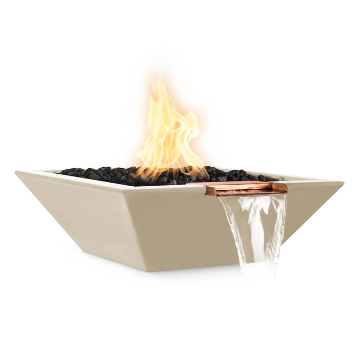 The Outdoor Plus - 24" Maya Fire & Water Bowl – GFRC Concrete