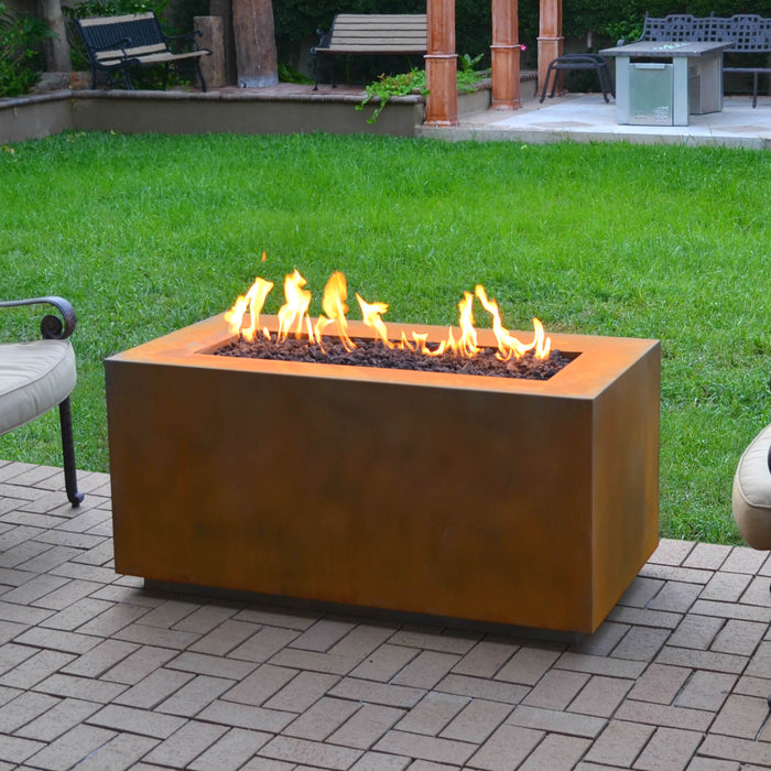 The Outdoor Plus - 60" Pismo Collection Fire Pit Corten Steel