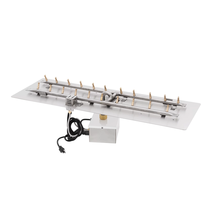 The Outdoor Plus - Rectangular Flat Pan & SS ‘H’ Bullet Burner - Stainless Steel