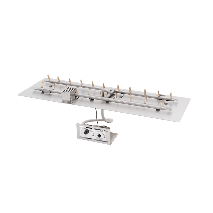 The Outdoor Plus - Rectangular Flat Pan & SS ‘H’ Bullet Burner - Stainless Steel