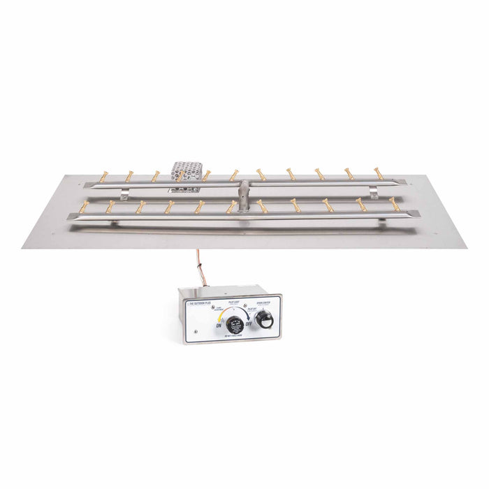 The Outdoor Plus - Rectangular Flat Pan & SS ‘H’ Bullet Burner - Stainless Steel