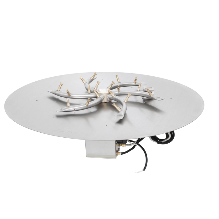 The Outdoor Plus - Round Flat Pan & Triple S - Stainless Steel Bullet Burner