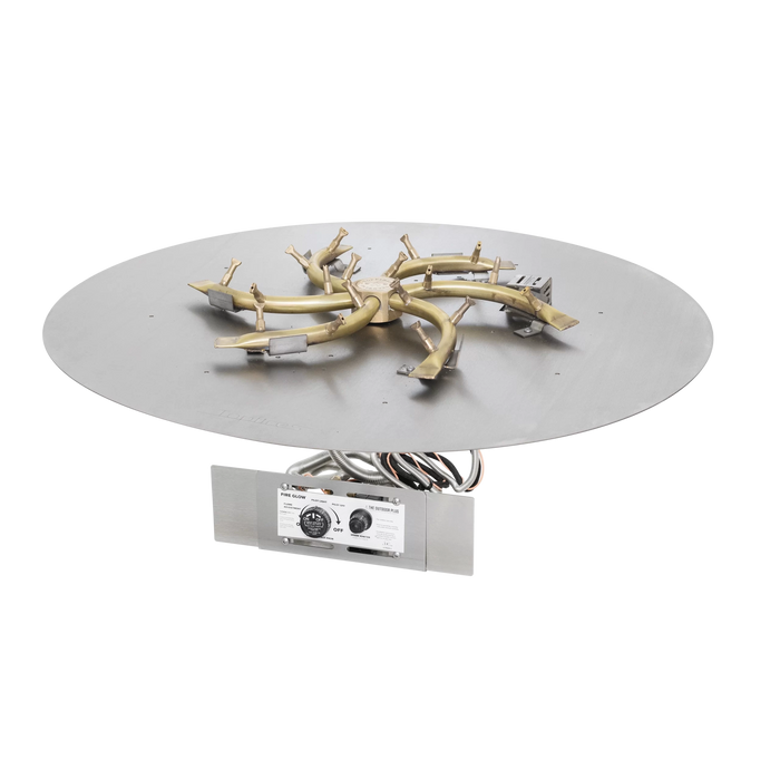 The Outdoor Plus - Round Flat Pan & Triple S - Brass Bullet Burner
