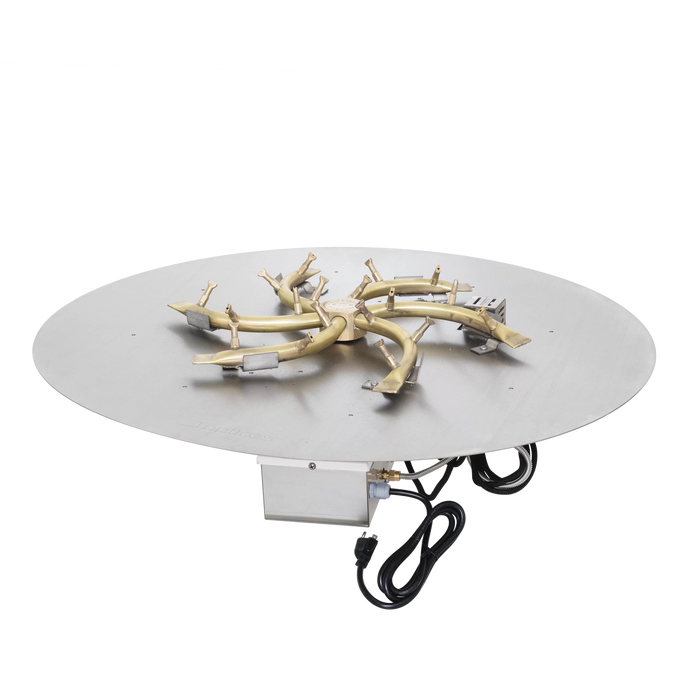 The Outdoor Plus - Round Flat Pan & Triple S - Brass Bullet Burner