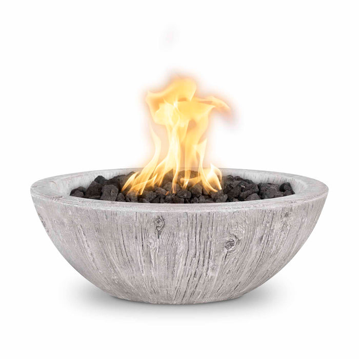 The Outdoor Plus - 27" Sedona Fire Bowl – Wood Grain Concrete