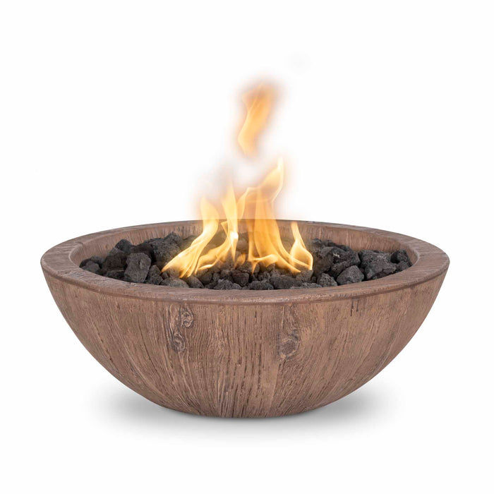 The Outdoor Plus - 27" Sedona Fire Bowl – Wood Grain Concrete