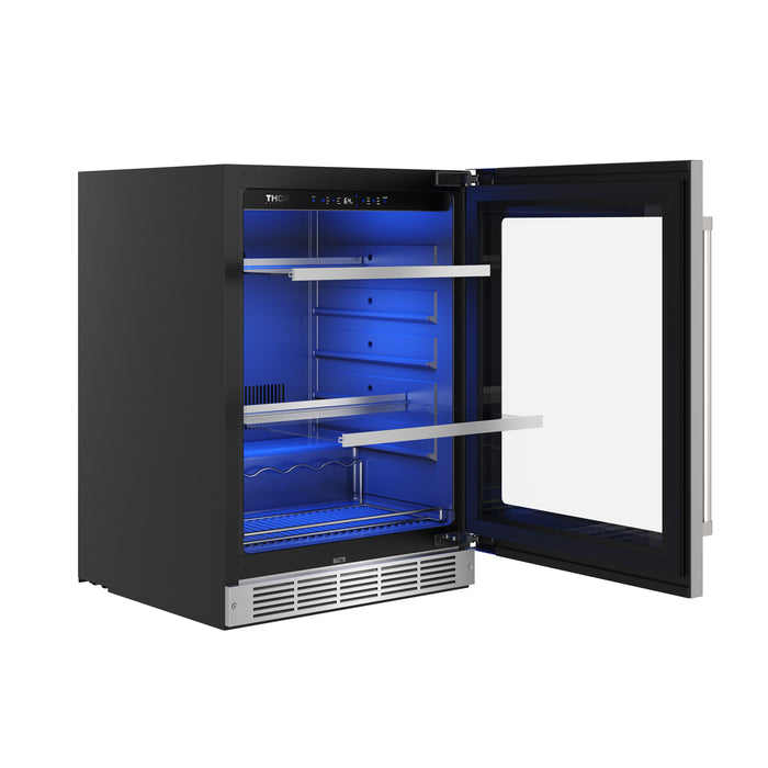TBR24US - THOR Kitchen A Series 24in Undercounter Single Zone Beverage Cooler