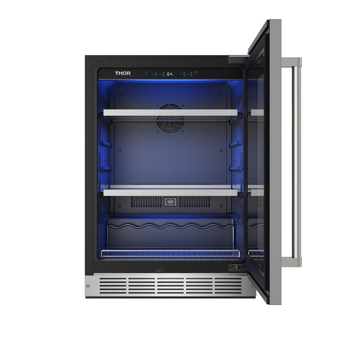 TBR24US - THOR Kitchen A Series 24in Undercounter Single Zone Beverage Cooler