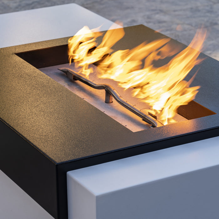The Outdoor Plus - Moonstone Fire Pit – Black & White Collection