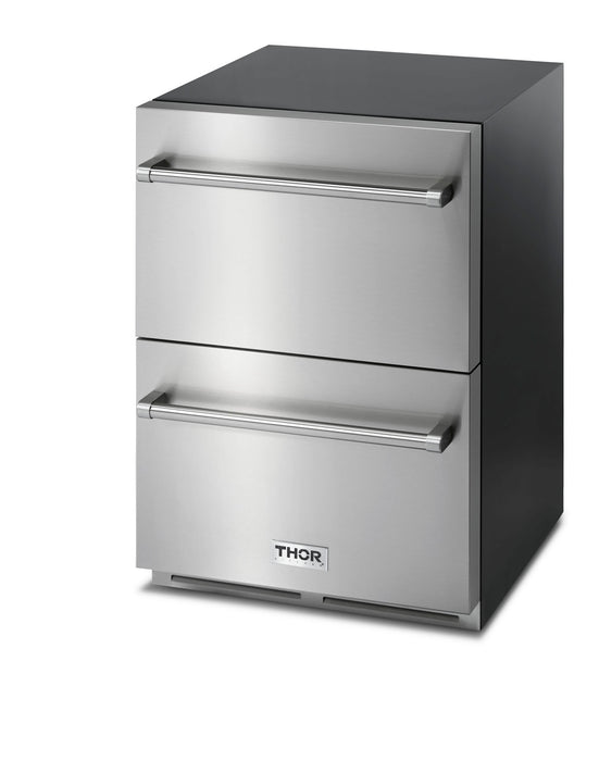 TRF24U - THOR Kitchen 24 Inch Indoor/Outdoor Refrigerator Drawer in Stainless Steel