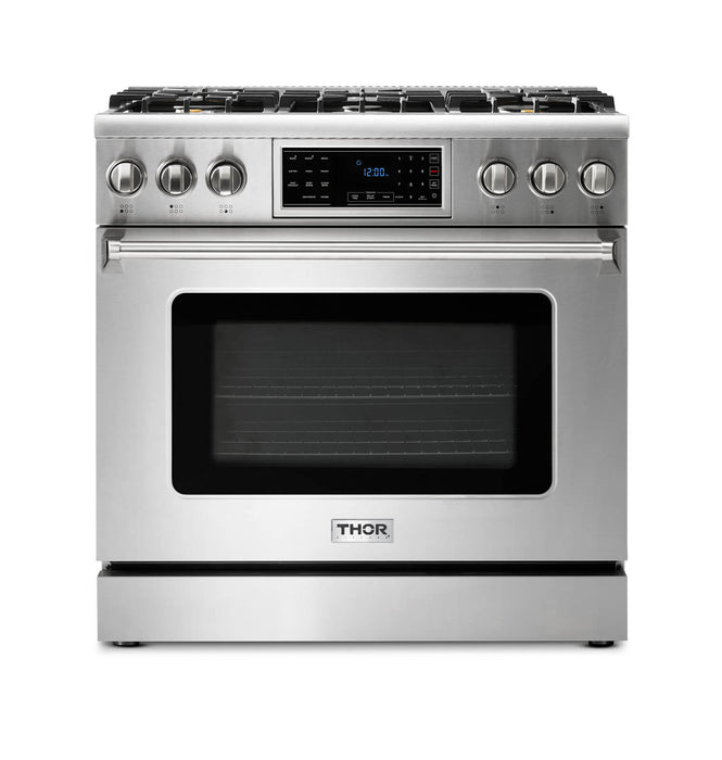 TRG3601 - THOR Kitchen 36 Inch Tilt Panel Professional Gas Range
