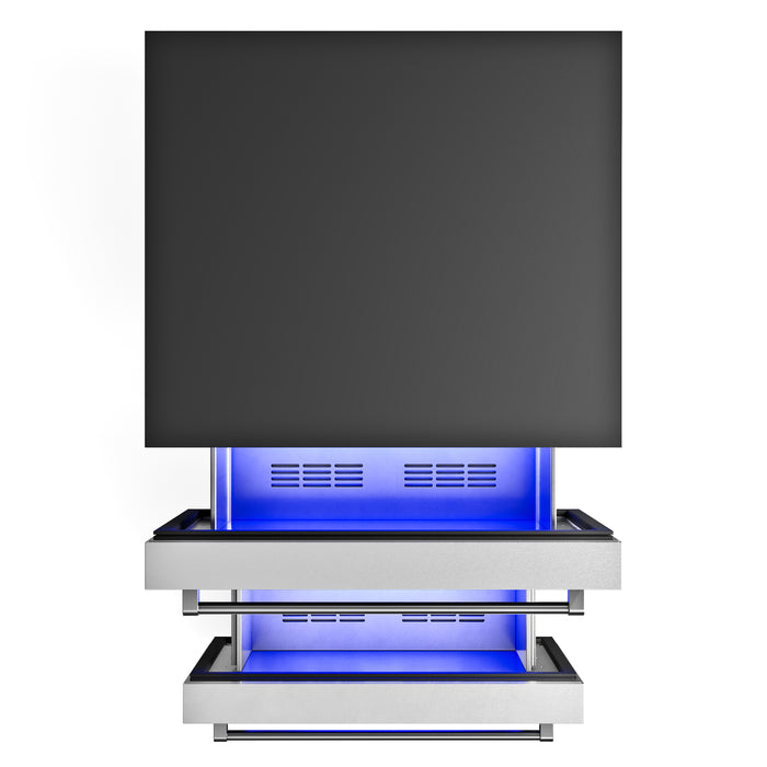 TRZ24U - THOR Kitchen 24 Indoor/Outdoor Under Counter Double Drawer Freezer