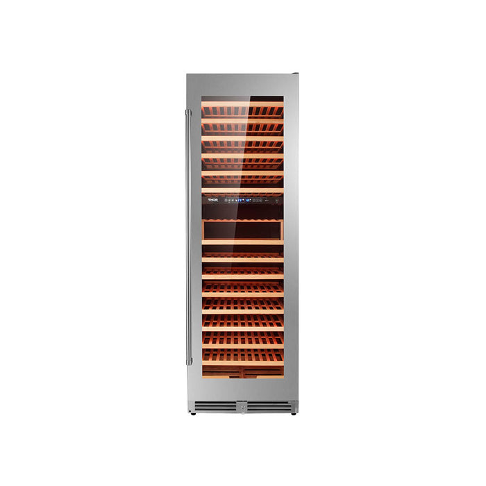 TWC2403DI - THOR Kitchen 24 Inch Dual Zone Wine Cooler, 162 Wine Bottle Capacity