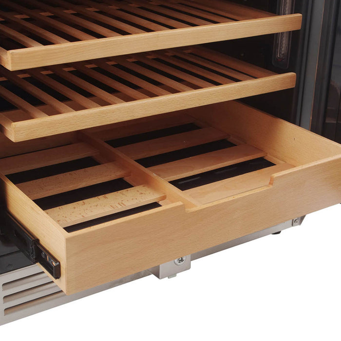 TWC2403DI - THOR Kitchen 24 Inch Dual Zone Wine Cooler, 162 Wine Bottle Capacity