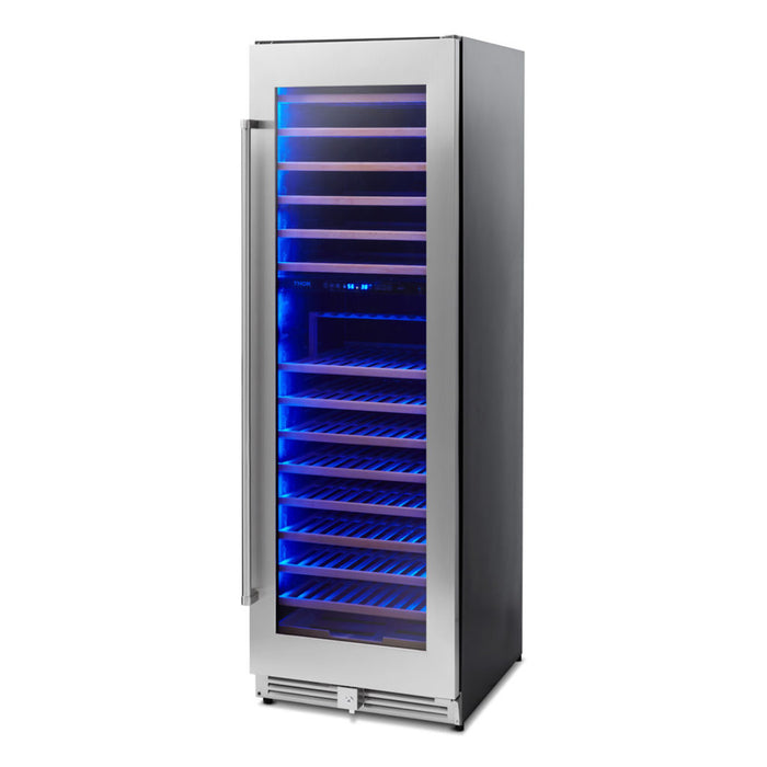 TWC2403DI - THOR Kitchen 24 Inch Dual Zone Wine Cooler, 162 Wine Bottle Capacity
