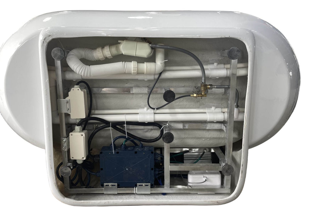 EAGO AM128ETL 6 ft Acrylic White Whirlpool Bathtub With Fixtures