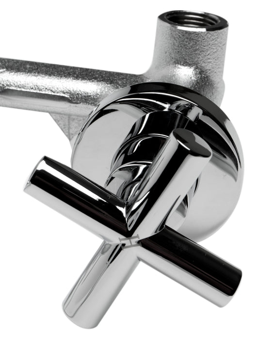 ALFI brand AB1035 8 Inch Widespread Wall-Mounted Cross Handle Faucet
