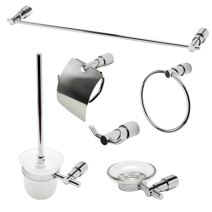 ALFI AB9508 6 Piece Modern Bathroom Accessory Set