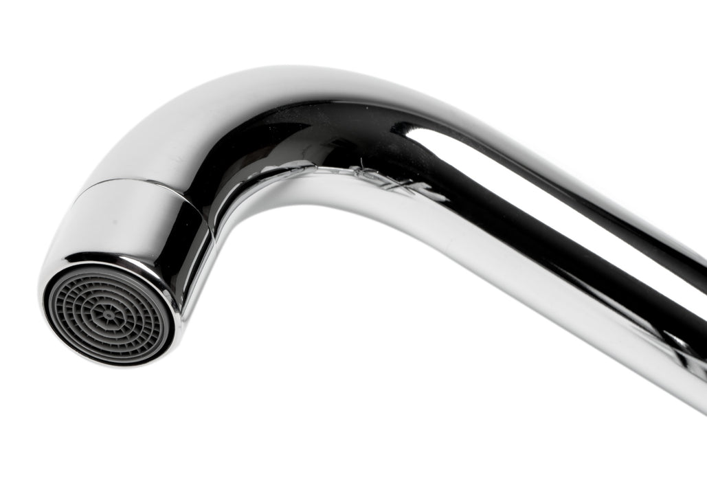 ALFI brand AB1035 8 Inch Widespread Wall-Mounted Cross Handle Faucet