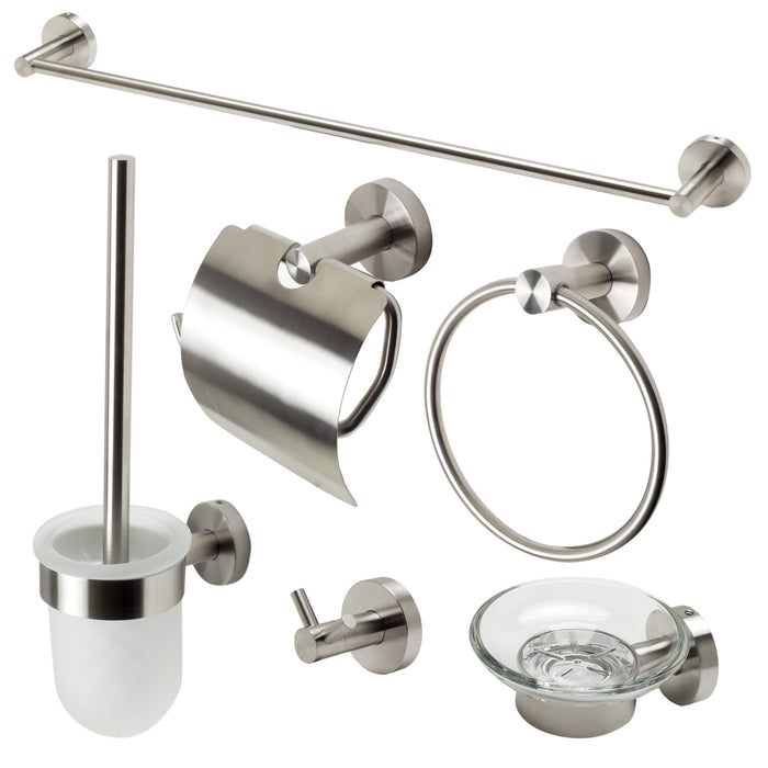 ALFI AB9513 6 Piece Modern Bathroom Accessory Set