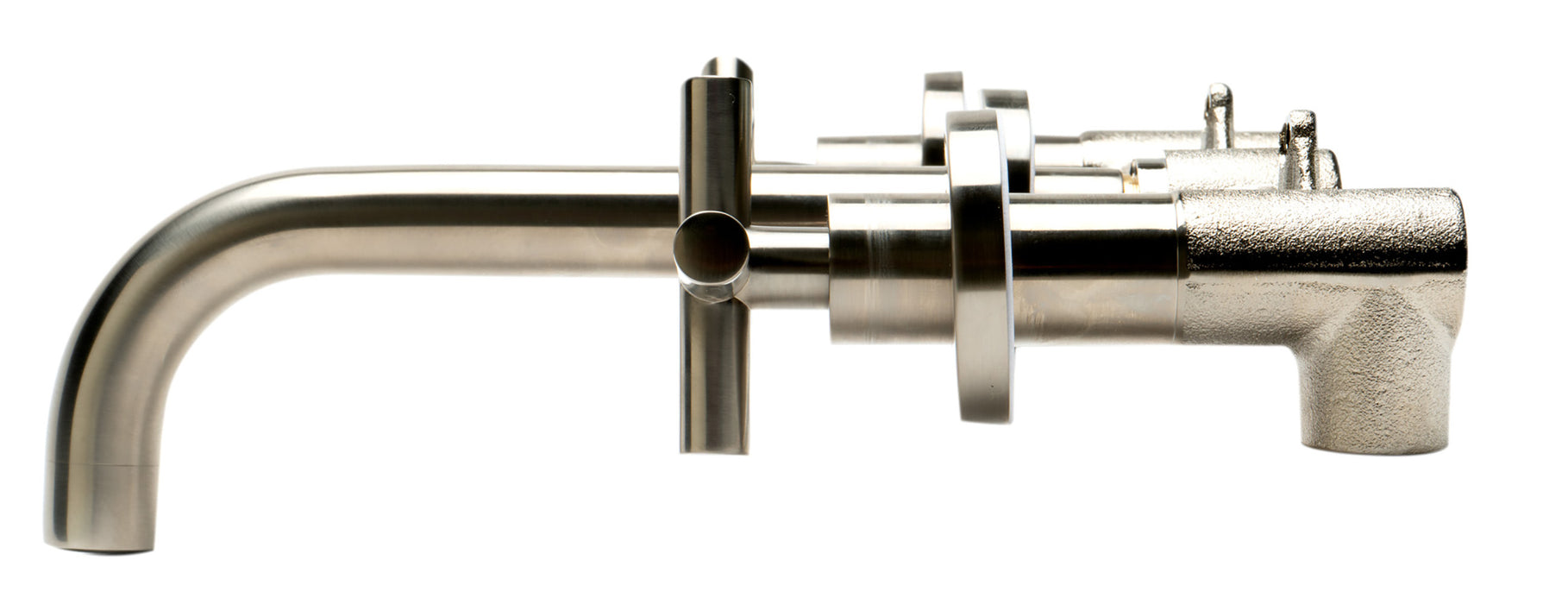 ALFI brand AB1035 8 Inch Widespread Wall-Mounted Cross Handle Faucet
